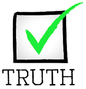 Truth checkmark graphic