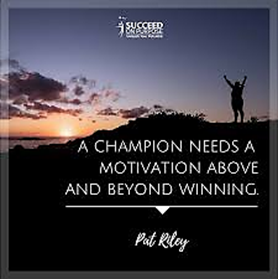 A champion needs a motivation above and beyond winning